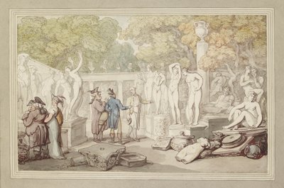 Ein Bildhauerhof, 19. Jahrhundert von Thomas Rowlandson